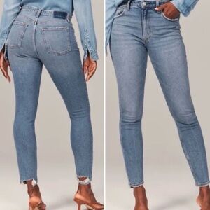 Abercrombie & Fitch Curve Love High Rise Skinny Jeans